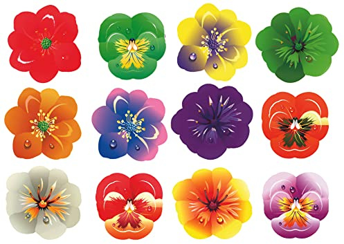 ITALIAN PIE - Fiori in cialda con effetto tridimensionale 65pz su foglio pretagliato per decorazioni di torte gelati e dolci in genere - MADE IN ITALY
