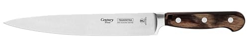 Tramontina Cuchillo Trinchante de Acero Inoxidable Century Wood NSF con Mango de Madera 21 cm