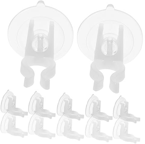 Zerodeko PVC Saugnapfklemmen Einfache Montage und Entfernung für Flammenlose LED Kerzen 12 Stück für Fensterdeko und Partybeleuchtung
