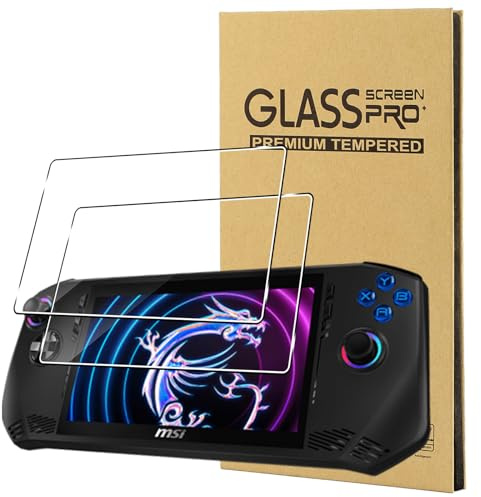 CONAPIKA Pellicola Protettiva per ASUS ROG Xbox Ally X/ROG Xbox Ally/MSI Claw, [2 Pezzi] Durezza 9H Vetro Temperato Display Cover [Senza Bolle][Antigraffio][Anti-Olio] Trasparente Protezione Schermo