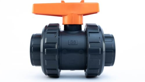 2-Wege Kugelhahn mit PVC Klebeanschluß - Ø 40 mm von Praher
