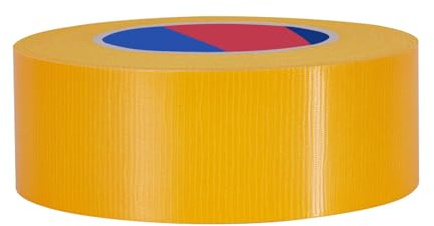 Duccinp Duct Tape 50 mm x 50 m Heavy Duty, No Residue, Tear by Hand & Waterproof Yellow Duct Tape, Great for Packaging, Home Use, DIY, Projects and Repairs