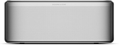 BOGASING S8 Pro Max Bluetooth Lautsprecher, 3 Channel Musikbox mit räumlicher Sound, 5 Treibern & 2 passiven Radiatoren Bluetooth Box, EQ, TF Karte, AUX, Kabelloses Lautsprecher Boxen (Silber)