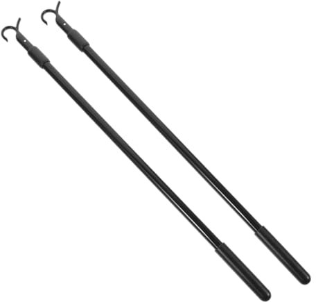 Cabilock 2piezas Varillas De Cortina Ajustables y Telescópicas Varillas Para Inalámbricas Complemento Decorativo