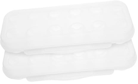 Alipis 10pcs Egg Storage Container Egg Holder for Fridge Dispenser Easy Install Remove