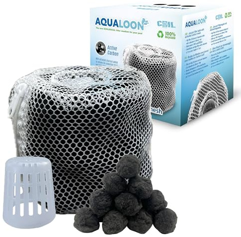 COIL Pool Blue Lot de 20 balles filtrantes pour Piscine - Filtre à Eau écologique réutilisable - Compatible avec Les filtres de Type VI et Type S1 - Réduit Les bactéries - 40 g (Noir)