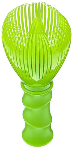 TIESOME Fouet à matcha en résine, mélangeur à matcha en résine PP, mélangeur traditionnel japonais, passe au lave-vaisselle, brosse mélangeuse facile à nettoyer, cadeau pour les amateurs de thé (vert)