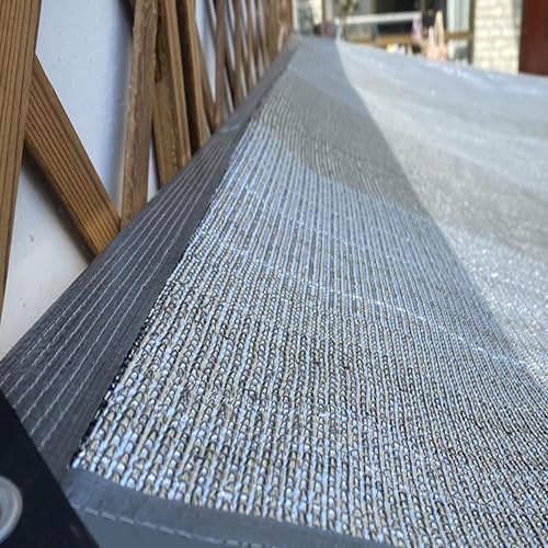 Malla Reflectante de Aluminio para Suculentas y Jardín Plantas Protección UV 85% Aislamiento Térmico Anti-Calor para Invernadero,Balcón Red de Sombra Exterior