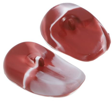 TOPBATHY Silicone Hair Dye Ear Covers Waterproof Ear Caps for Hair Coloring Protection Salon Barber Use Brown White