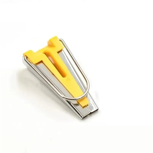 Sewing Accessories Tools Crimping Binding Device for Quilting Bias Binder Maker Electric Clover Edging Fabric Tape(12mm Yellow)