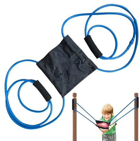 Steinschleuder für Wasserballon, 2,1 m lange elastische Latexkordel | Hohe Spannung für drei Personen, Länge 240 g | Dieser robuste Launcher bietet ein spannendes Spiel im Freien für Partyspiele
