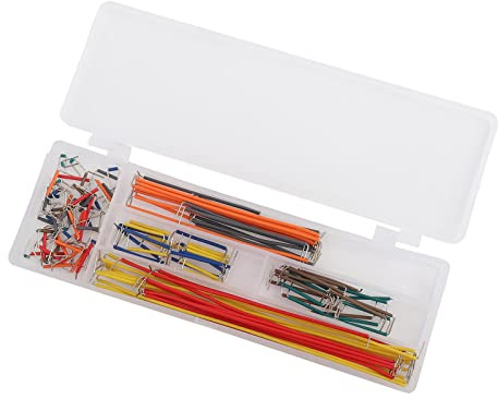outdoorm 140pcs U Shape Solderless Breadboard Jumper Cable Wire Kit Box for DIY Shield