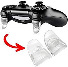 Ambertown® 2Pairs L2 R2 Trigger Extenders Buttons for PlayStation 4 PS4 PS4 Slim Pro Controller Clear