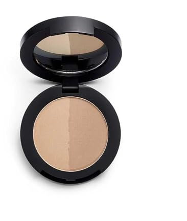 Revolution Pro - Sombra para cejas en polvo Duo Brow - Taupe