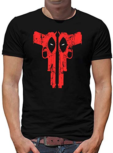 TShirt-People Deadpool Weapon T-Shirt Herren L Schwarz
