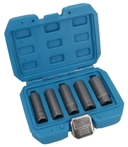Dissolvant de douille d'extracteur d'ecrou de boulon profond de 5pc 3/8 