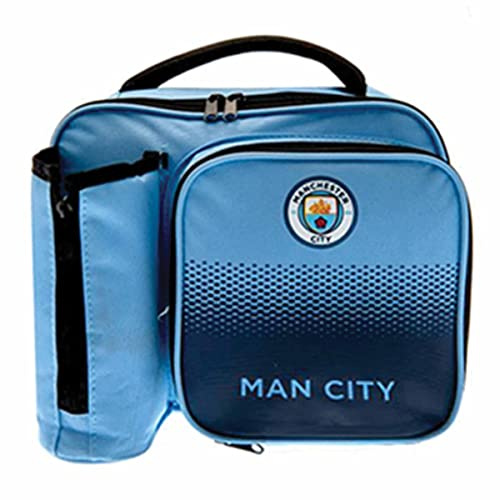 Manchester City FC FADE LUNCH BAG WITH BOTTLE HOLDER - FOOTBALL GIFT