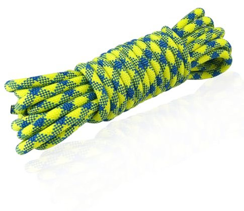 NewDoar 10,5 mm (2/5 Zoll) dynamisches Seil, 24 kN (5399 lb) Robustes Nylonkernmantelseil, 3 Größen Mehrzweckseil für Outdoor-Bergsteigen, Klettern, Rettung (98 Fuß)