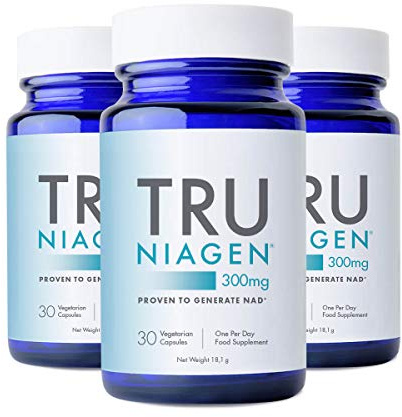 TRU NIAGEN Kliniskt Studerat NAD+ Tillskott 300 mg x 90 Kapslar, 1 Per Dag | Bevisad NAD-produktion, Nikotinamidribosid bidrar till att minska trötthet och utmattning, räcker i 3 månader, 3x30