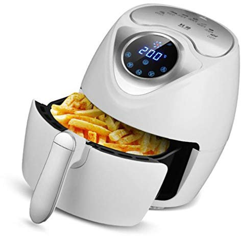 Friggitrice Ad Aria Alogena, Friggitrice Ad Aria in Vetro Friggitrice Ad Aria Bianca Forno Portatile 3.5L Friggitrice Ad Aria Calda Senza Olio Con Teglia Da Forno Accessori Inclusi (1300W) ,Bianca