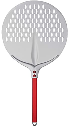 Pelle à Pizza Ronde, Ligne Tulipe, 36 cm avec Poignée de 30 Cm, Aluminium Anodisé