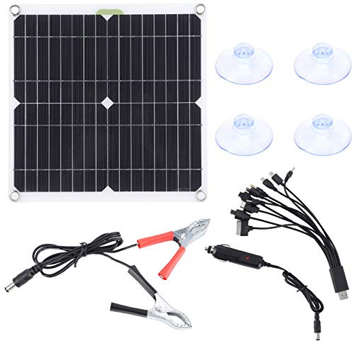 Auto Solarpanel, Dioche 200W Auto Solarpanel Ladegerät Kit Tragbares Universaltelefon MP3 Aufladung für Fahrzeug RV Yacht ABS