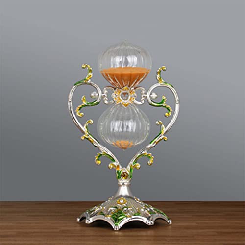Sanduhr Timer Vintage Messing Goldene Sanduhr Sanduhr Handwerk 30 Minuten Metall Sanduhr Kreatives Geschenk Spielzeug Büro Heimtextilien(Color:C)