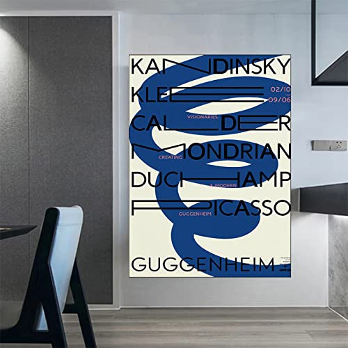 Hnyjyfa Abstrakte Linien Geometrie Wand Bilder Bauhaus Poster Modernes 1923 Ausstellungsposter Museumsmalerei Minimalistisches Gemäldewerk Deko Nordische Vintage Design Kunstdrucke 0221349