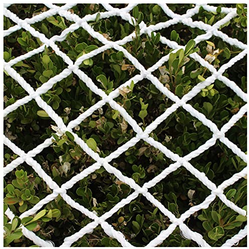 SHOWERRING Safety Stairs Rail Net Child Safety Net Nylon Protection Net Kindergarten Fence for Kids/Pet/Toy Both Indoors and Outdoors, Customizable (Color : White-10cm, Size : 3x6m(10x20ft))