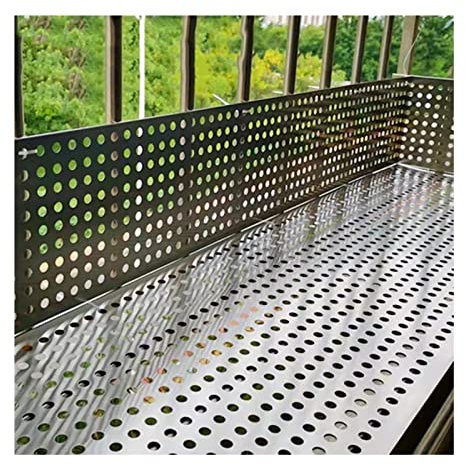 LXBAMKEA 304 Acero Inoxidable Hoja Perforada, Industrial Placa Metálica, Redes Balcón para Gatos, Ventana Prueba De Fugas Anticaída Almohadilla Malla, Anti-Robo Pantalla Rejillas (Color : 2 PCS, Siz