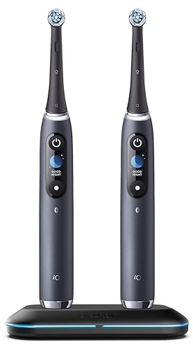 GALVANOX Dual Electric Toothbrush Charger for OralB iO Series 10/9 / 8/7 / 7G, Magnetic Charging Base with LED Indicator (Travel-friendly) USB Powered Replacement for Braun OralB iO Models