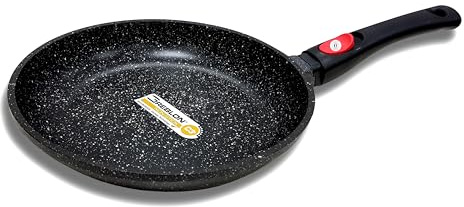 Cflagrant® Poêle Façon Pierre Tous Feux Dont Induction Sans PFOA Cuisson Sans Matière Grasse Revêtement en Greblon C3 de Technologie Allemande (26)