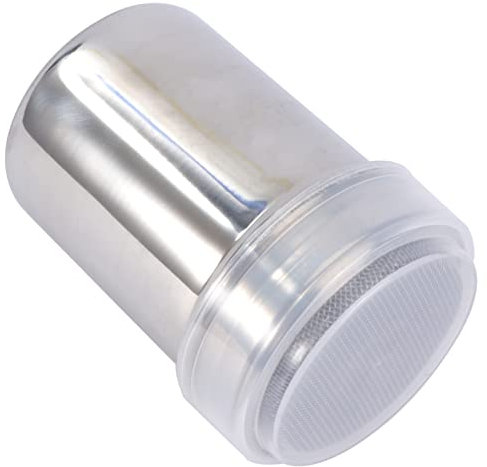 Zerodeko Cocoa Powder Bottle Seasoning Jar Portable Dusting Can Light Weight Stainless Steel for Kitchen Storage of Shaker