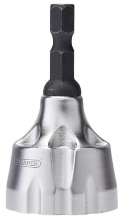 Draper Outil d'ébavurage à chanfreiner externe, 13–19 mm – 10073 – Trois lames en carbure cémenté tige hexagonale à dégagement rapide