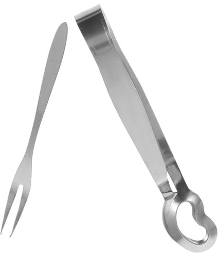 TOPBATHY Schneckenzange Aus Edelstahl Schnecken-esszange Restaurantzange Küchengeschirr Für Schneckenessen Haltbar Rostfrei Hitzebeständig