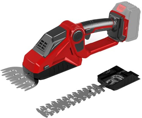 Akku Grasschere Strauchschere Set kompatibel mit Milwaukee 18V M18, gartenschere Heckenschere Handheld rasenschere Strauchtrimmer Grasmesser 22cm 13cm Strauchscherenmesser (ohne Akku)