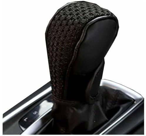 MMHGFIR Auto Schaltknauf Abdeckung, für Mercedes Benz W211 W203 W204 W210 W124 Anti-Rutsch Atmungsaktive Leder Auto Schaltknauf Abdeckung,Manueller Automatik Auto Schaltknauf,A