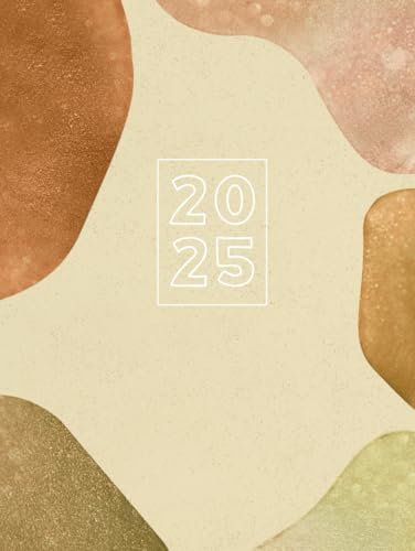 2025: Terminkalender mit Uhrzeiten 5 bis 23h Tag Planer | 1 Woche auf 2 Seiten Wochenplaner | A4 Buchkalender mit Zeiteinteilung | Kalenderbuch Timer ... | Zeit Jahresplaner | Aquarell Art Gebunden