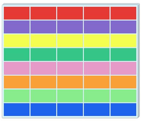 1000 Stück, 50 x 25 mm - Etiketten Selbstklebend Bunt, Farbige Aufkleber Umzug, Klebeetiketten zum Beschriften - 8 Farben