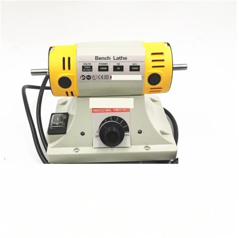 NGBFF Rock Tumbler Kit, Machine à polir 350W, Banc de Bijoux en Jade for Le Travail du Bois, Moteur de Tour, rectifieuse, Tube d'arbre Flexible 0.4-6.5mm,Outils de Bricolage