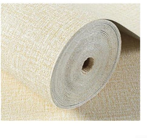 FACAIIO Rollo de papel tapiz aislante térmico insonorizado autoadhesivo para pared, resistente a la humedad, decoración del hogar, 50 x 300 cm, multicolor (beige amarillo)