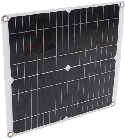 IP65 Proof 20W 12V Kit di Pannello Solare con Caricabatterie, Soluzione di Ricarica Pratica per e Pesca, Pannello Solare