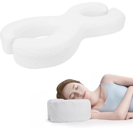 Almohada Boca Abajo, Almohadas de Espuma de Memoria Anti -rostrantes Suaves, Almohadas Ergonómicas del Sueño para el Estómago para el Estómago, los Adultos, Almohada de Sueño (9 cm)