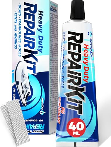 ArtaDo Liquid PVC Glue & Vinyl Adhesive | Puncture & Tear Repair Kit for Hot Tubs, Pools, Air Beds & Inflatables - No Patch Needed
