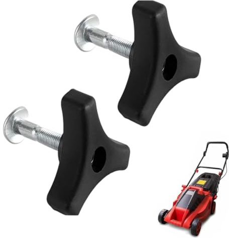 WUSJCOF 2 PCS Universal Lawnmower Accessory, Rasenmähergriff Flügelmutter Schraube, Griff Knöpfe Mutter Schraube, Griffschrauben Set