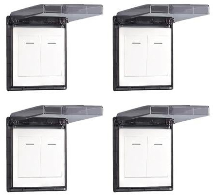 4pcs Steckdosen Abdeckung Steckdosenschutz Steckdosenabdeckung Lichtschalter Abdeckung Steckdose Ultradünn Wasserdicht 3 Farben Erhältlich
