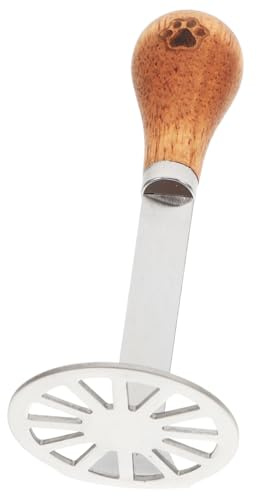 MUELODSIC Schiacciapatate Acciaio con Manico in Legno Acacia Purè e Verdure Strumento Robusto per Avocado e Frutta Facile da e Maneggevole