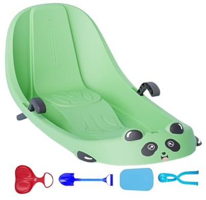 Erconsso Sleds for Snow - Built-in Backrest Sport Supplies,Kids Outdoor Sled with Brake | for Children Boys Children Cold Weather Snowy Hills Park Backyard Playground