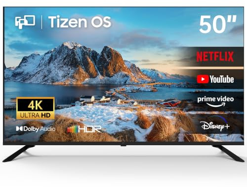 FPD Smart TV 50 Pulgadas (127 cm), 4K Tizen TV Compatible with Samsung TV Plus, Airplay & Miracast, HDR 10, Dolby Audio, Gaming Hub, HDMI 2.1, UHD Televisión (AT50, 2026)