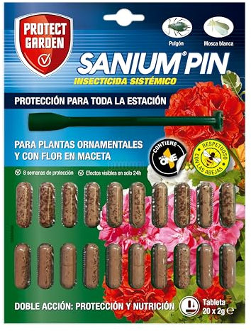 Insecticida y Fertilizante, doble acción - protección y nutrición - Sanium Pin